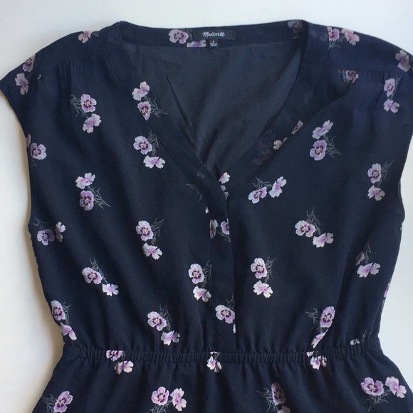 Madewell • Skygaze Dress in Pansy Bouquet - Picture 4 of 8